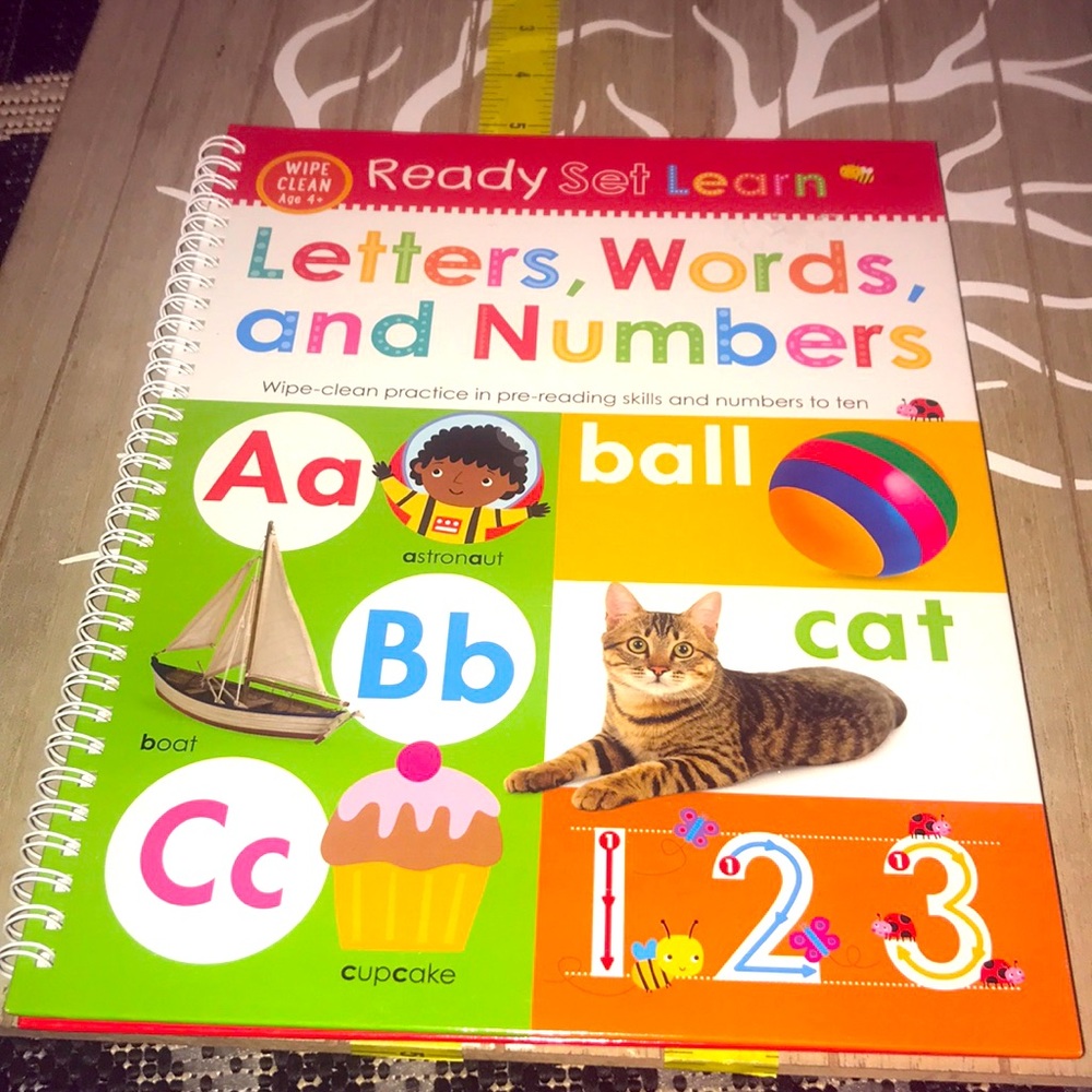 Ready Set Learn: Letters, Words and Numbers Book